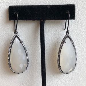 Clear Quartz Precious Stone Earring